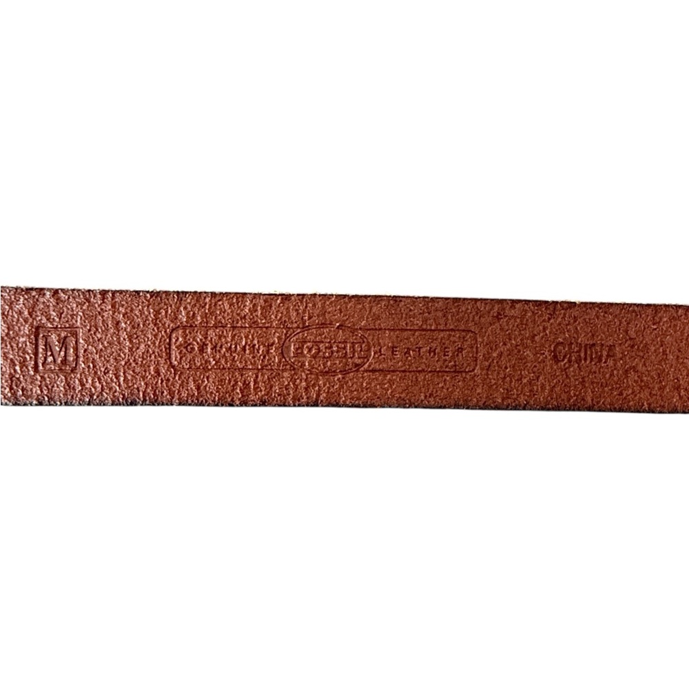 Fossil Leather Belt – Size M – Brown – 37” Length - Picture 6 of 7